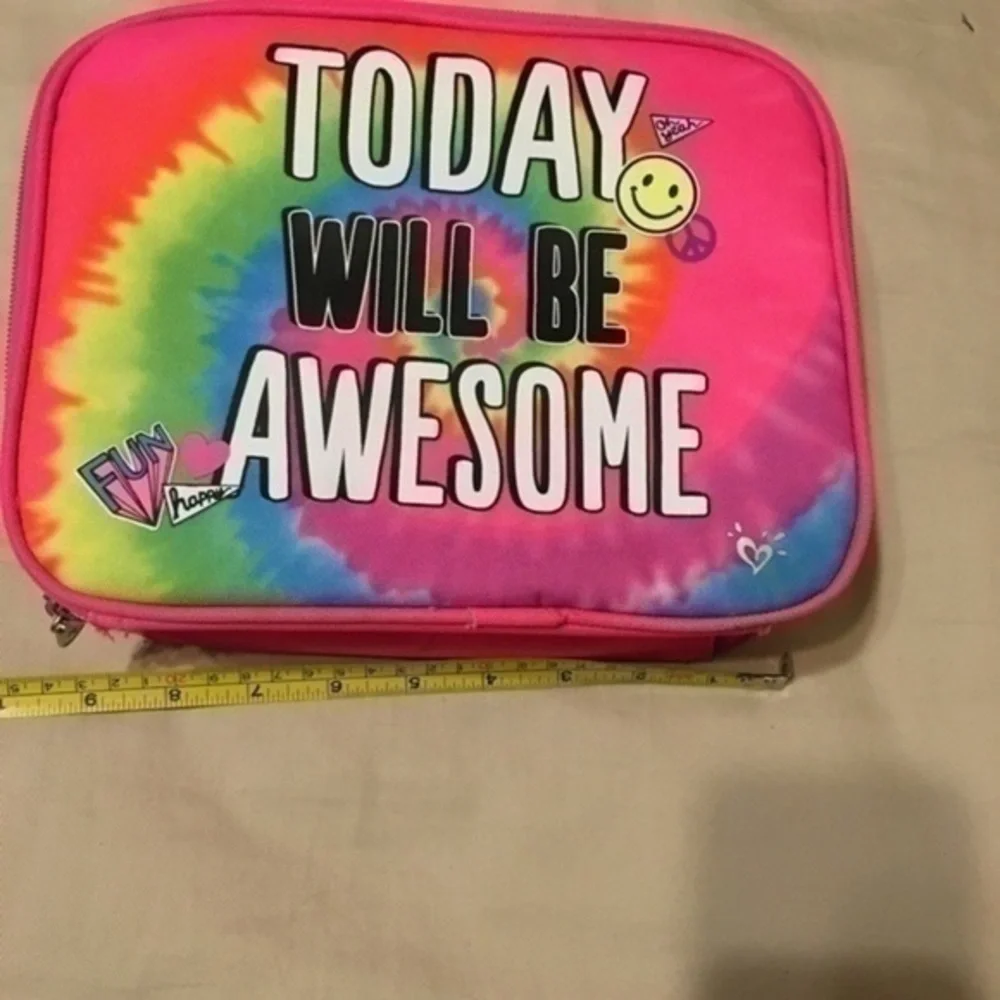Justice Girls tie dye lunchbox